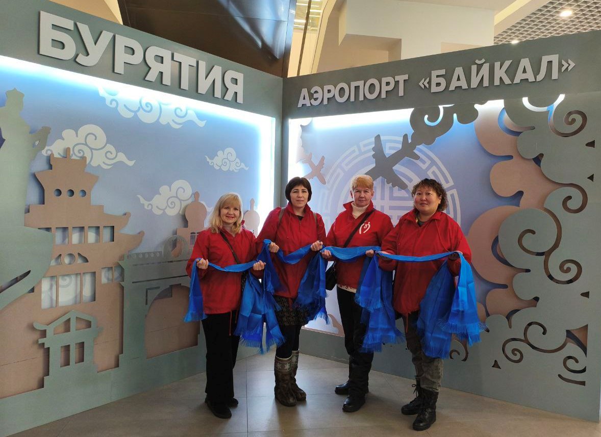 Сегодня в аэропорту  «Байкал» сотрудники Службы крови Бурятии  тепло встретили военнослужащих, вернувшихся из зоны специальной военной операции.